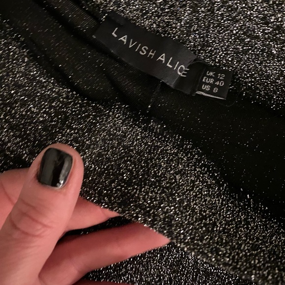 Lavish Alice metallic knit blazer & pant set - Picture 3 of 5